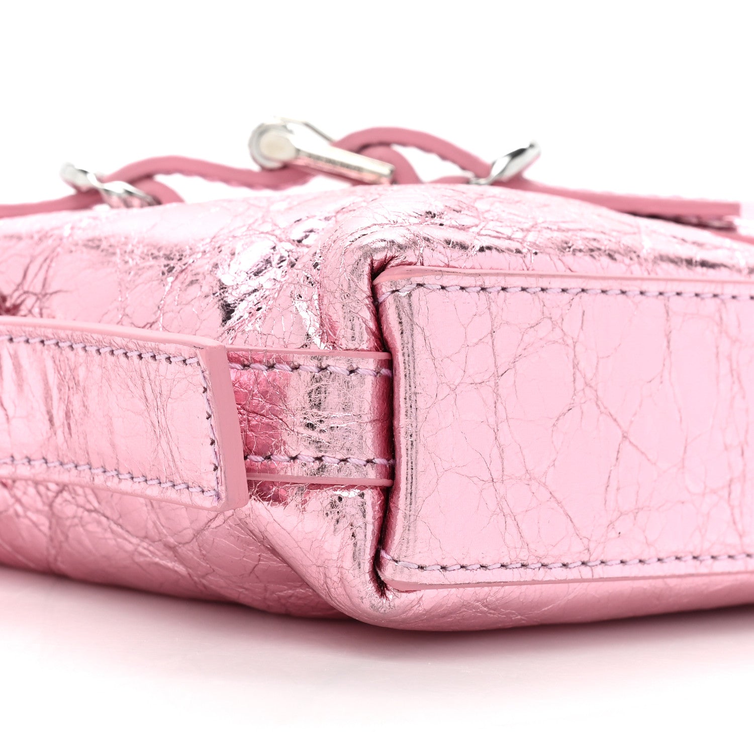 Givenchy Metallic Calfskin Mini Voyou Bag Silk Pink 8 of 8