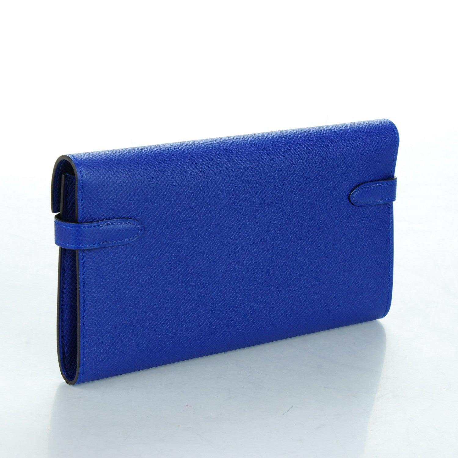 Hermes Epsom Kelly Longue Wallet Bleu Electrique 3 of 8