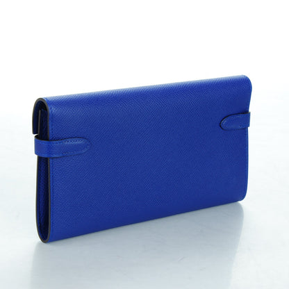Hermes Epsom Kelly Longue Wallet Bleu Electrique 3 of 8