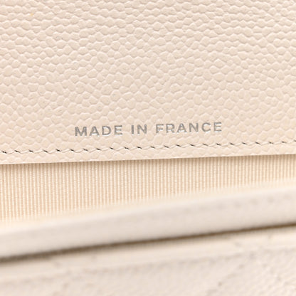Chanel Caviar Quilted Flap Card Holder Wallet White 6 of 8