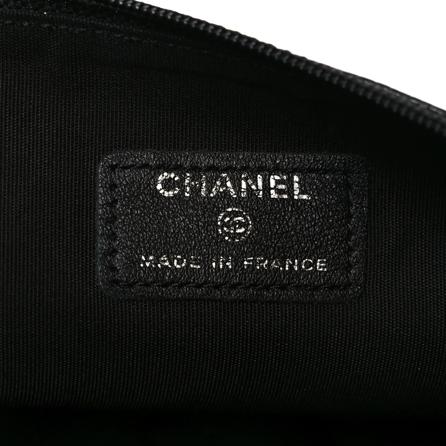 Chanel Caviar Timeless CC Cosmetic Pouch Clutch Black 6 of 8