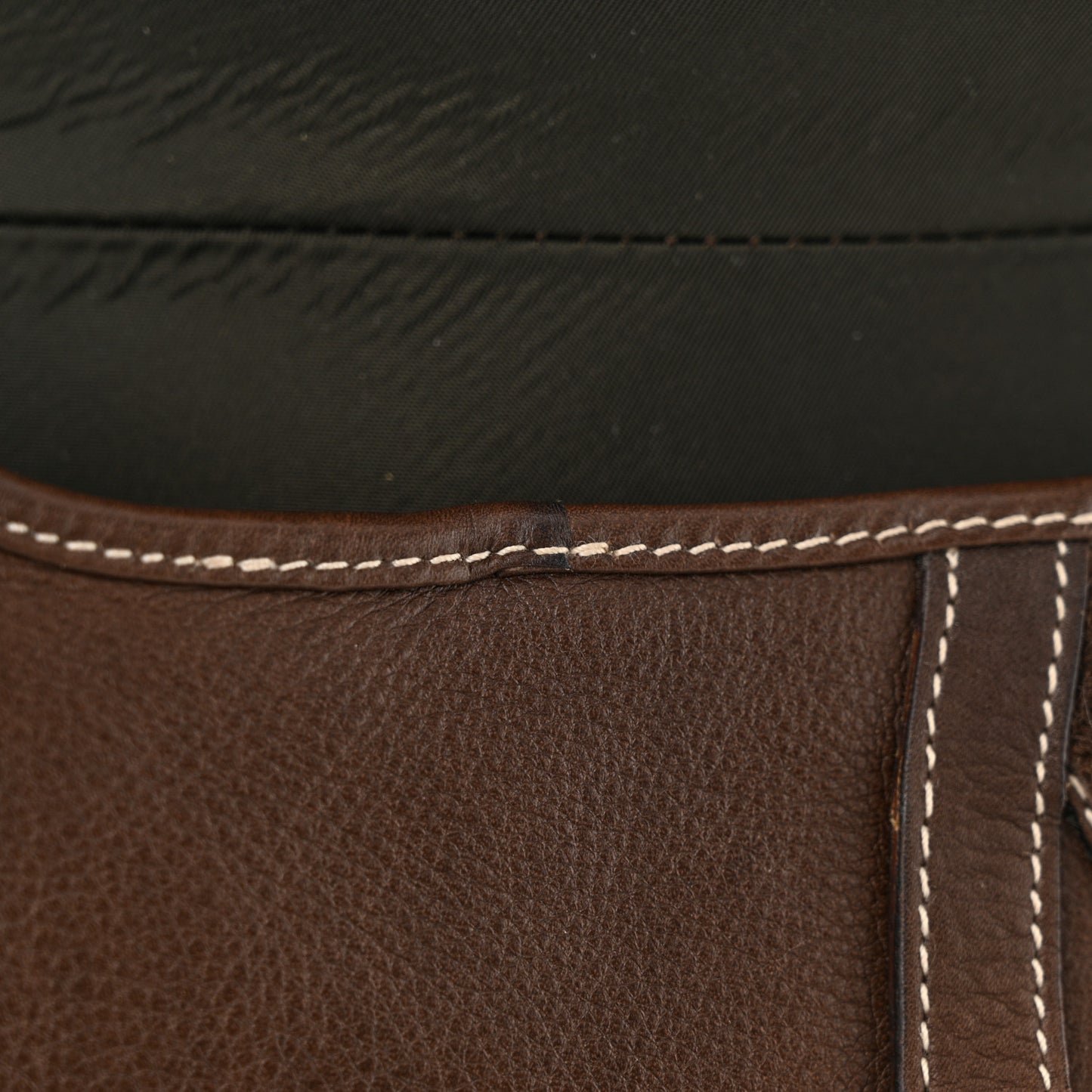 Calfskin Double Saddle Bag Brown