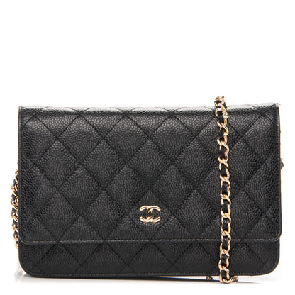 Chanel Caviar Quilted Wallet On Chain WOC Black 1 of 7
