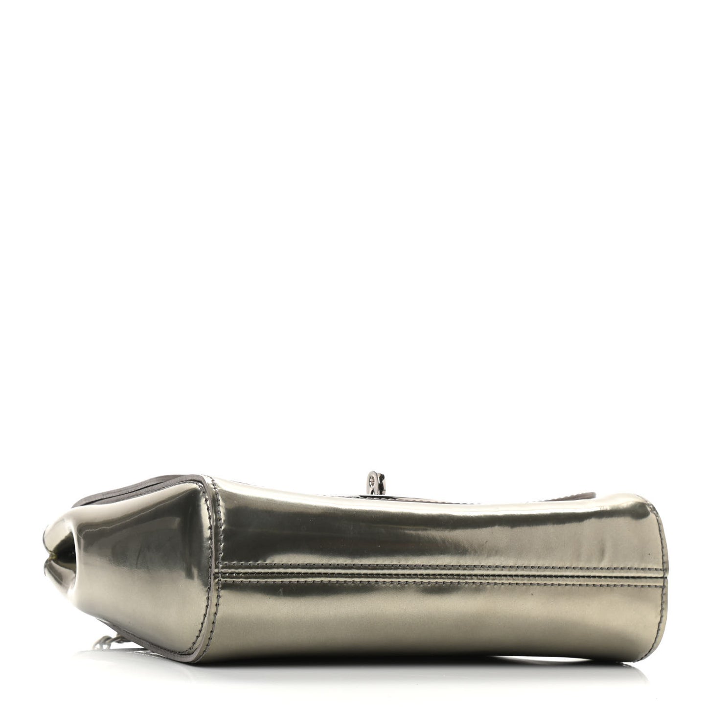 Metallic Patent Small Lily Pewter
