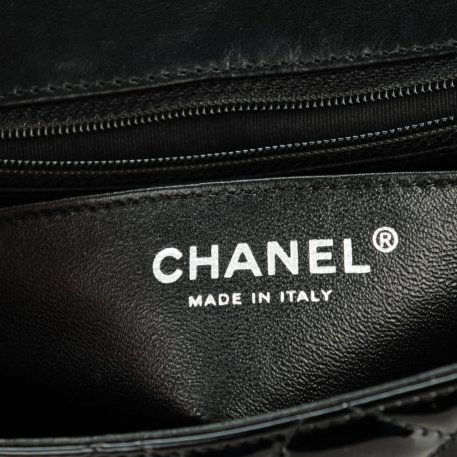 Chanel Patent Calfskin Quilted Mini Square Flap Black 7 of 8