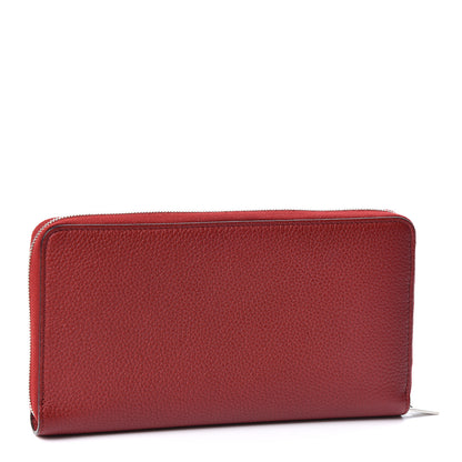 Celine Calfskin Large Zip Around Multifunction Wallet Coquelicot 2 of 8