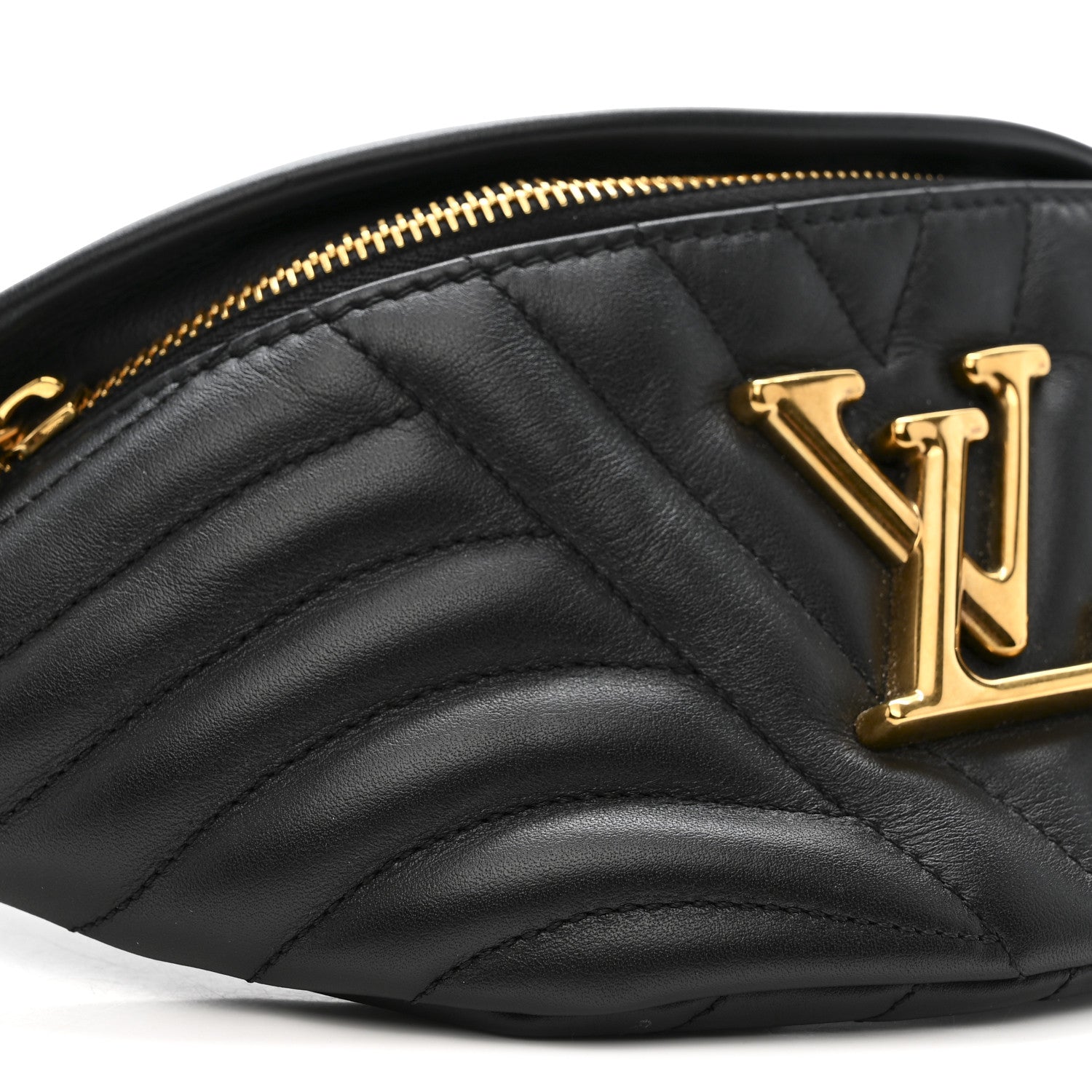 Louis Vuitton Calfskin Quilted New Wave Bumbag Black 9 of 11