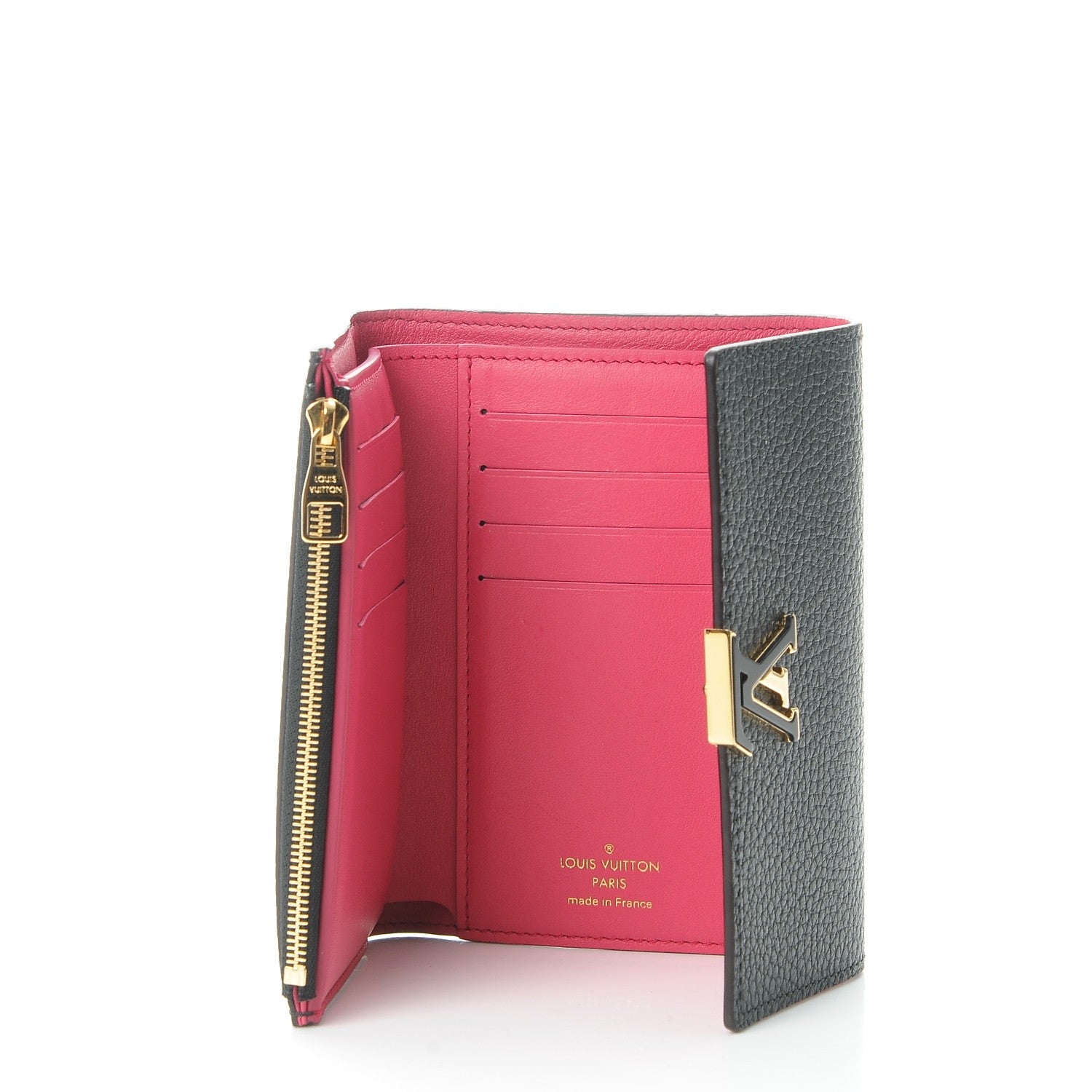 Louis Vuitton Taurillon Capucines Compact Wallet Black 5 of 8