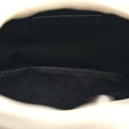 Saint Laurent Lambskin Monogram Loulou Puffer Pouch Clutch Crema Soft 6 of 9