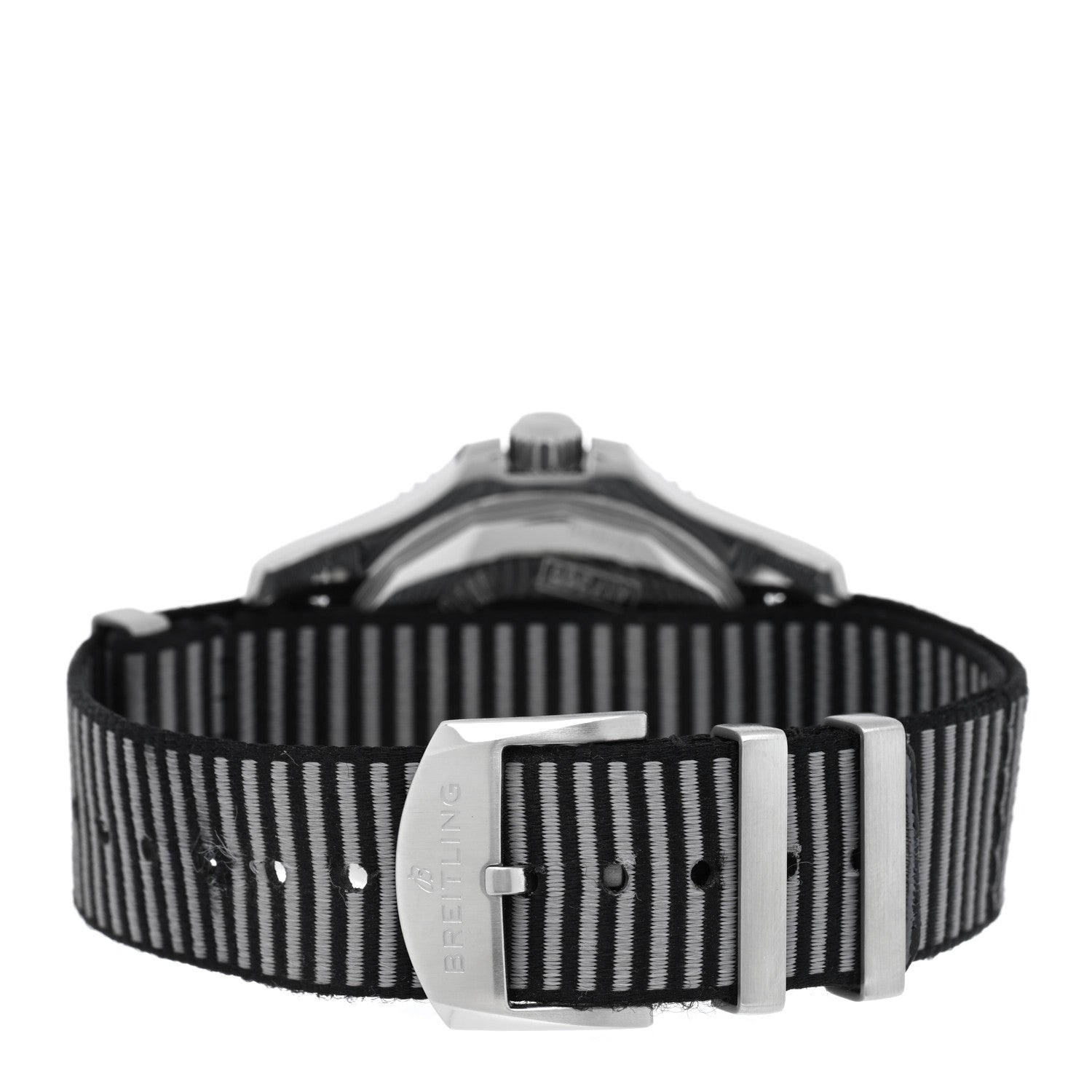 Breitling Stainless Steel Fabric 42mm Super Ocean Chronometer Automatic Watch Black A17365 3 of 5