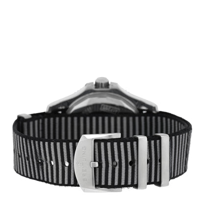 Breitling Stainless Steel Fabric 42mm Super Ocean Chronometer Automatic Watch Black A17365 3 of 5