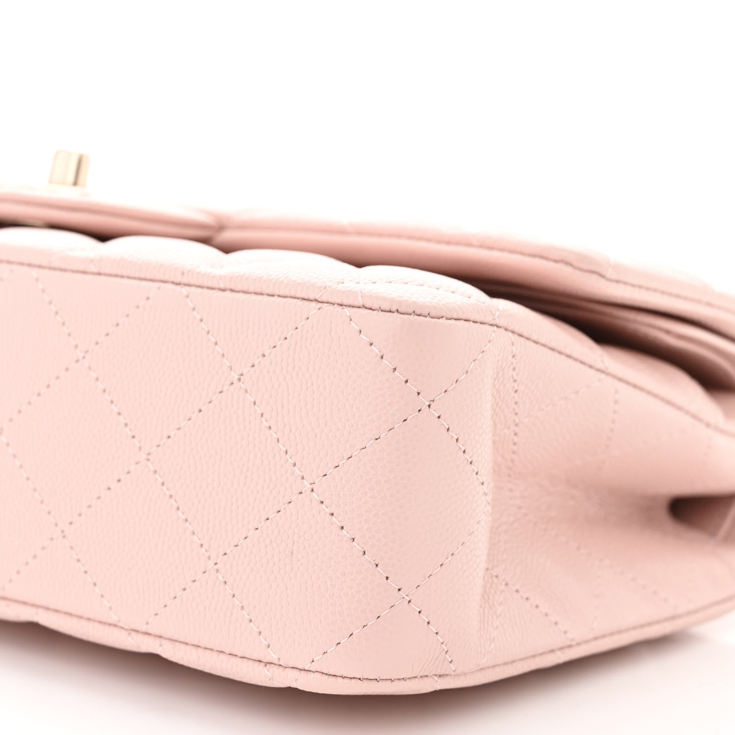 Chanel Caviar Quilted Medium Double Flap Light Pink 10 of 10