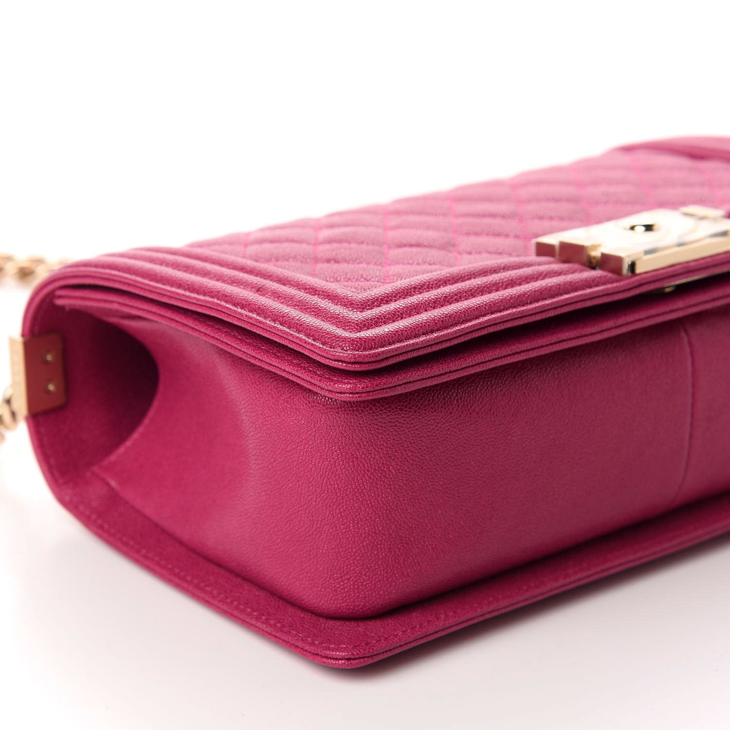 Chanel Caviar Quilted Medium Boy Flap Fuchsia 7 of 11