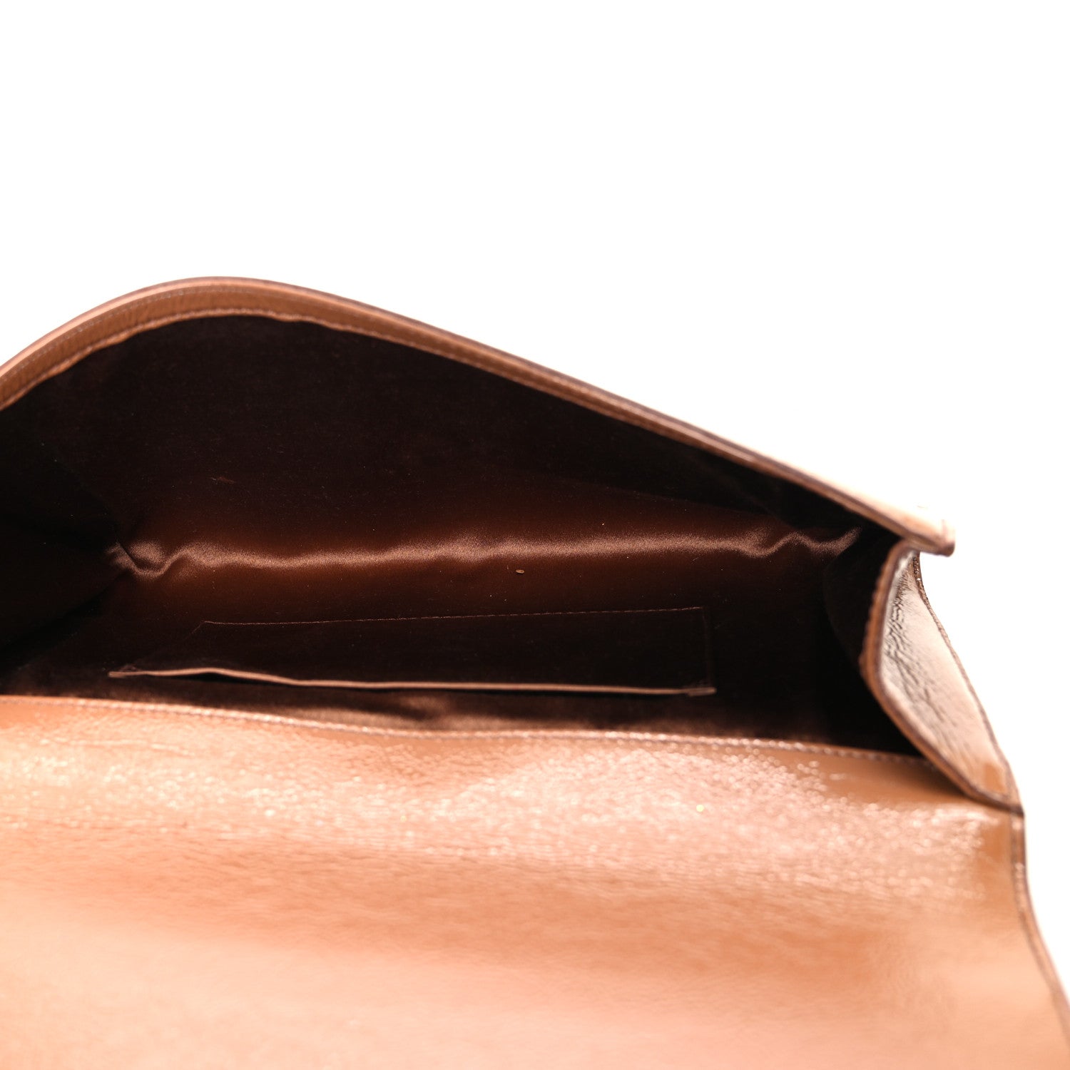 Saint Laurent Textured Patent Calfskin Monogram Large Belle De Jour Clutch Beige 5 of 15