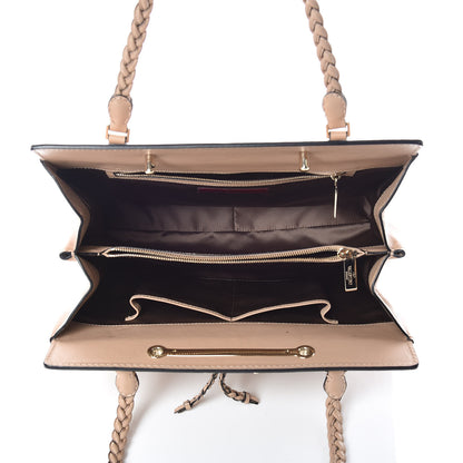 Valentino Garavani Vitello Demetra Satchel Beige 5 of 15