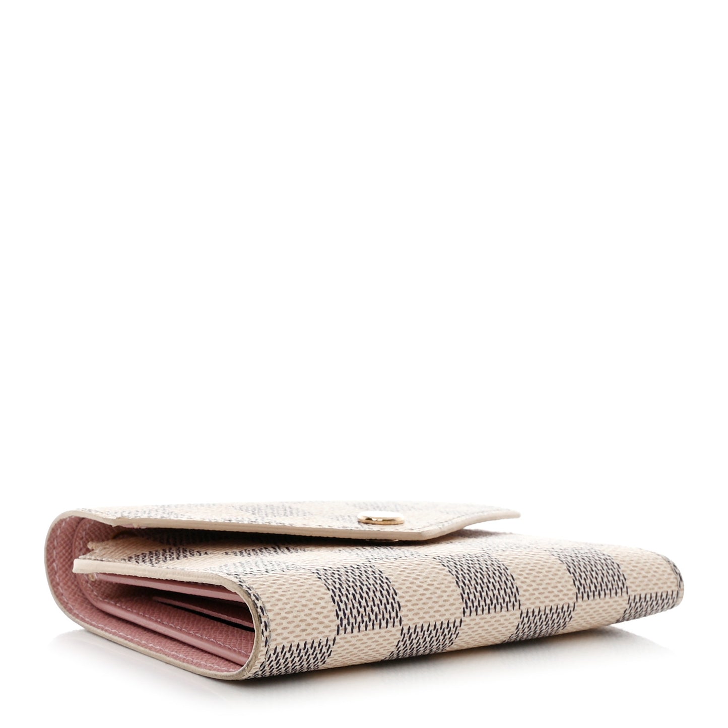 Damier Azur Victorine Wallet Rose Ballerine