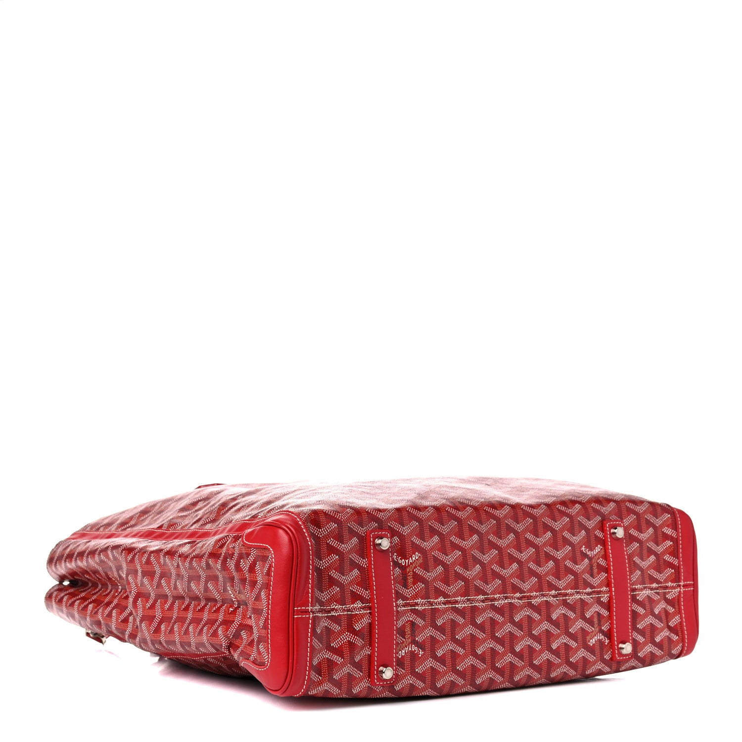 Goyard Goyardine Voltaire Tote Red 4 of 23