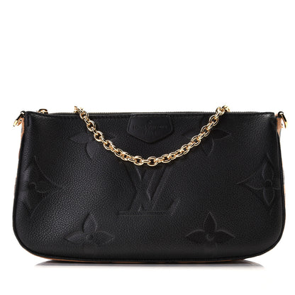 Louis Vuitton Empreinte Monogram Giant Wild At Heart Multi Pochette Accessories Black 7 of 11