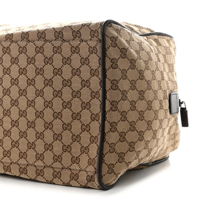 Gucci GG Monogram Web Medium Collapsible Carry On Duffle Beige Brown 9 of 9