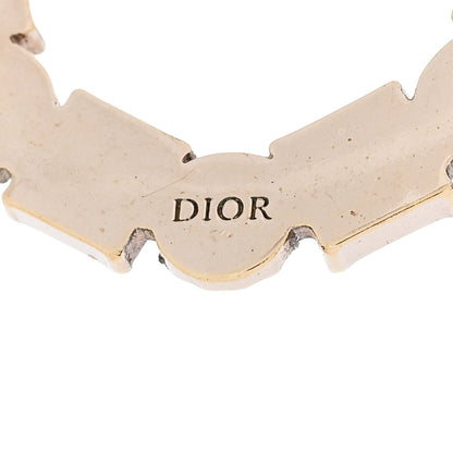 Christian Dior Crystal Pearl Petit CD Earrings Gold Pink 4 of 4