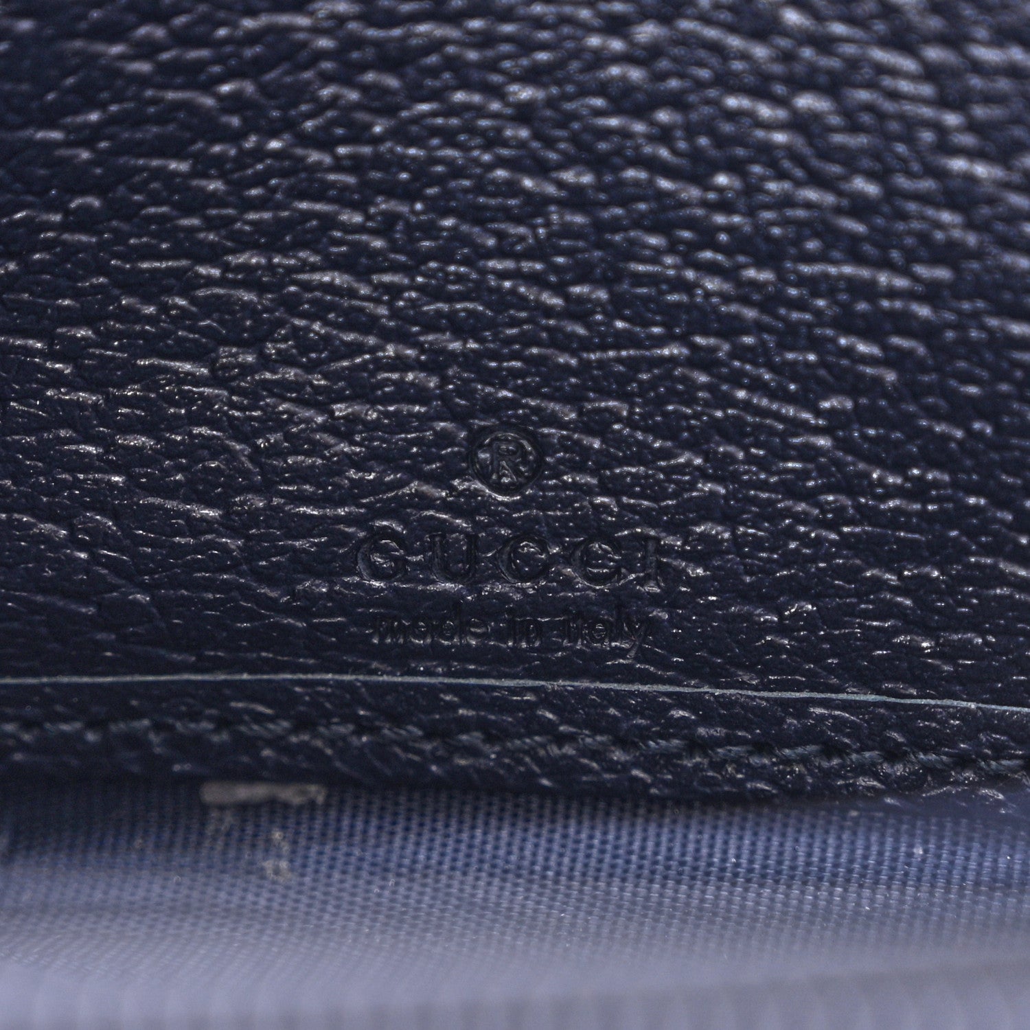 Gucci GG Supreme Monogram Textured Dollar Calfskin Web Ophidia Zip Around Wallet Beige Blue 6 of 11