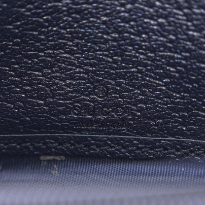 Gucci GG Supreme Monogram Textured Dollar Calfskin Web Ophidia Zip Around Wallet Beige Blue 6 of 11