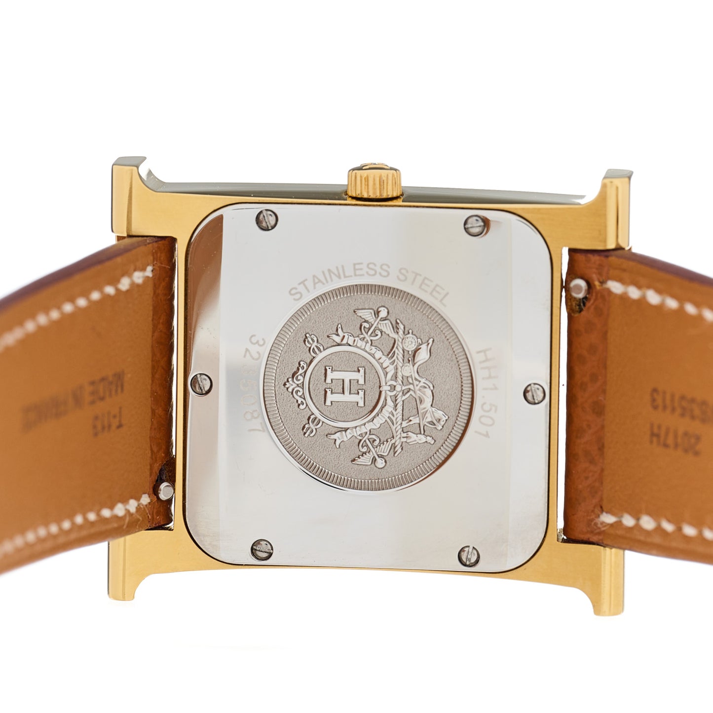 Stainless Steel Epsom 26mm Heure H Hour Quartz Watch Gold