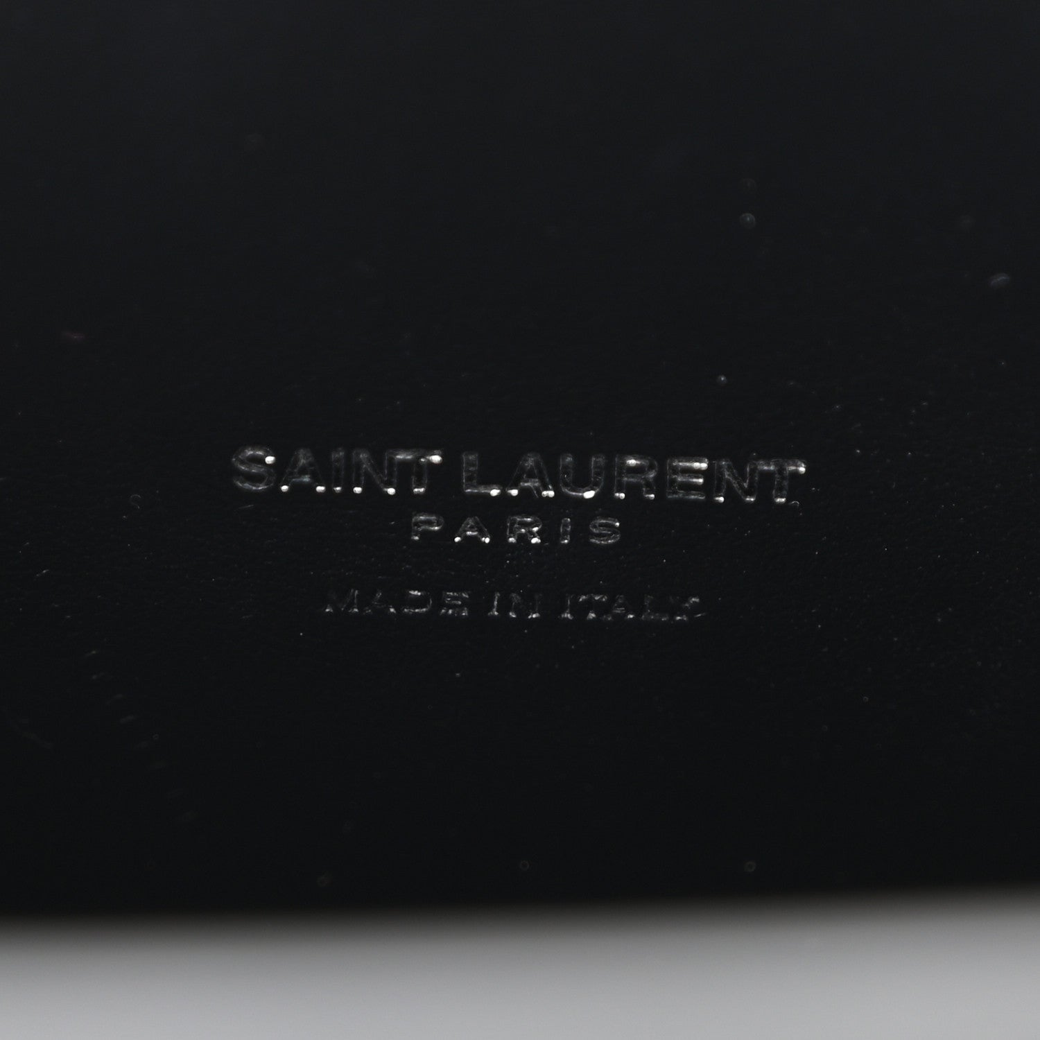 Saint Laurent Calfskin Crocodile Embossed Small Sac de Jour Black 6 of 10