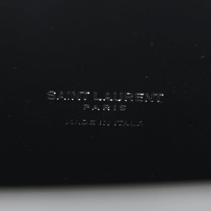 Saint Laurent Calfskin Crocodile Embossed Small Sac de Jour Black 6 of 10