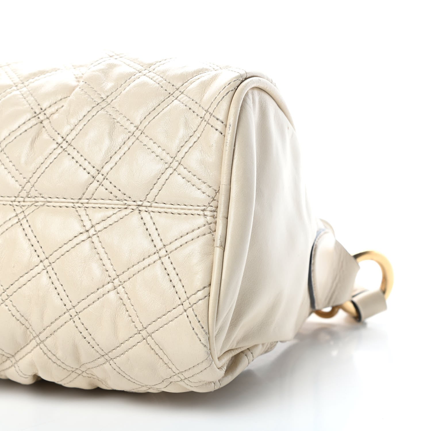 Marc Jacobs Calfskin Quilted Julianne Shoulder Bag Milk 10 of 14