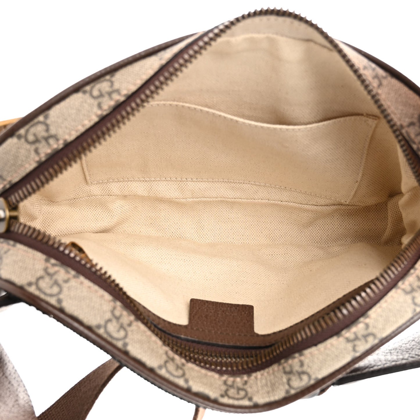 Soft GG Supreme Monogram Medium Ophidia Belt Bag Dark Brown