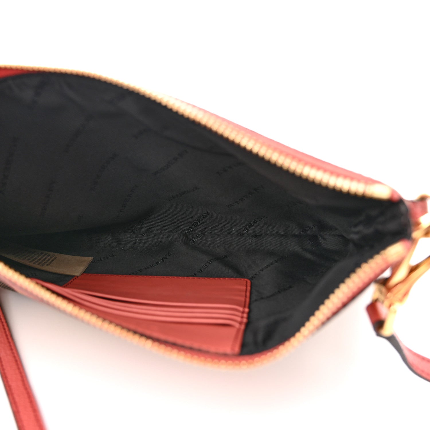 Burberry House Check Derby Peyton Crossbody Clutch Bag Pink 5 of 13