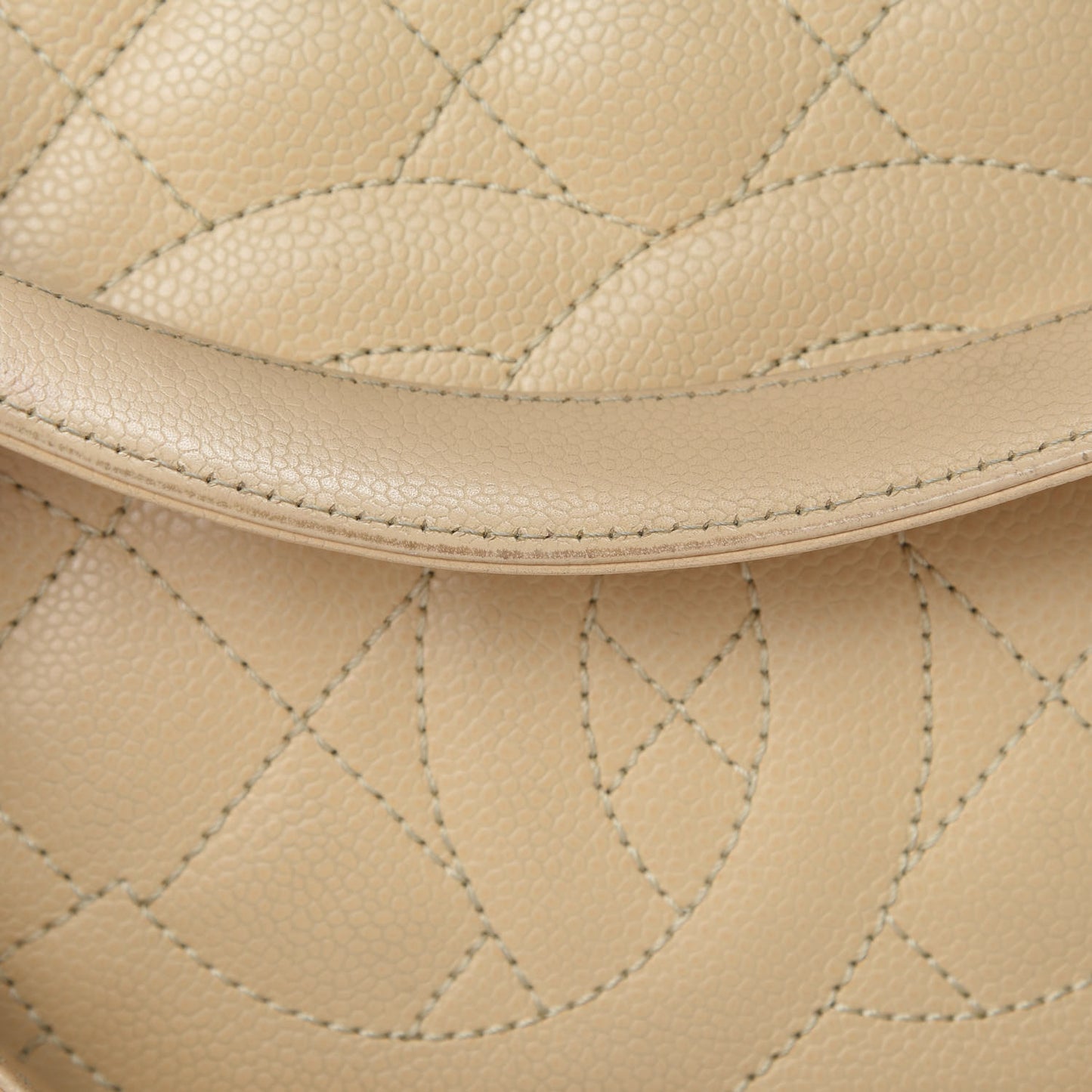 Caviar Quilted Grand Shopping Tote GST Beige