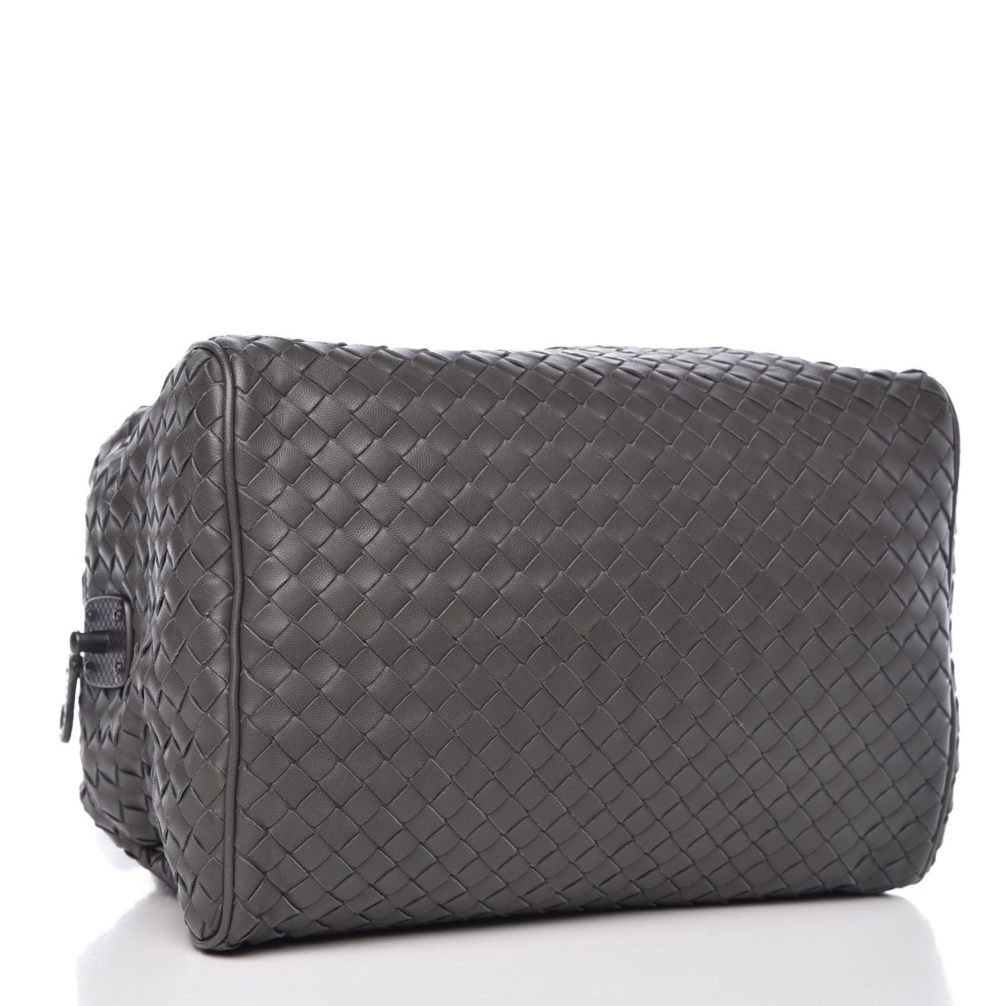 Nappa Intrecciato Top Handle Bag Grey