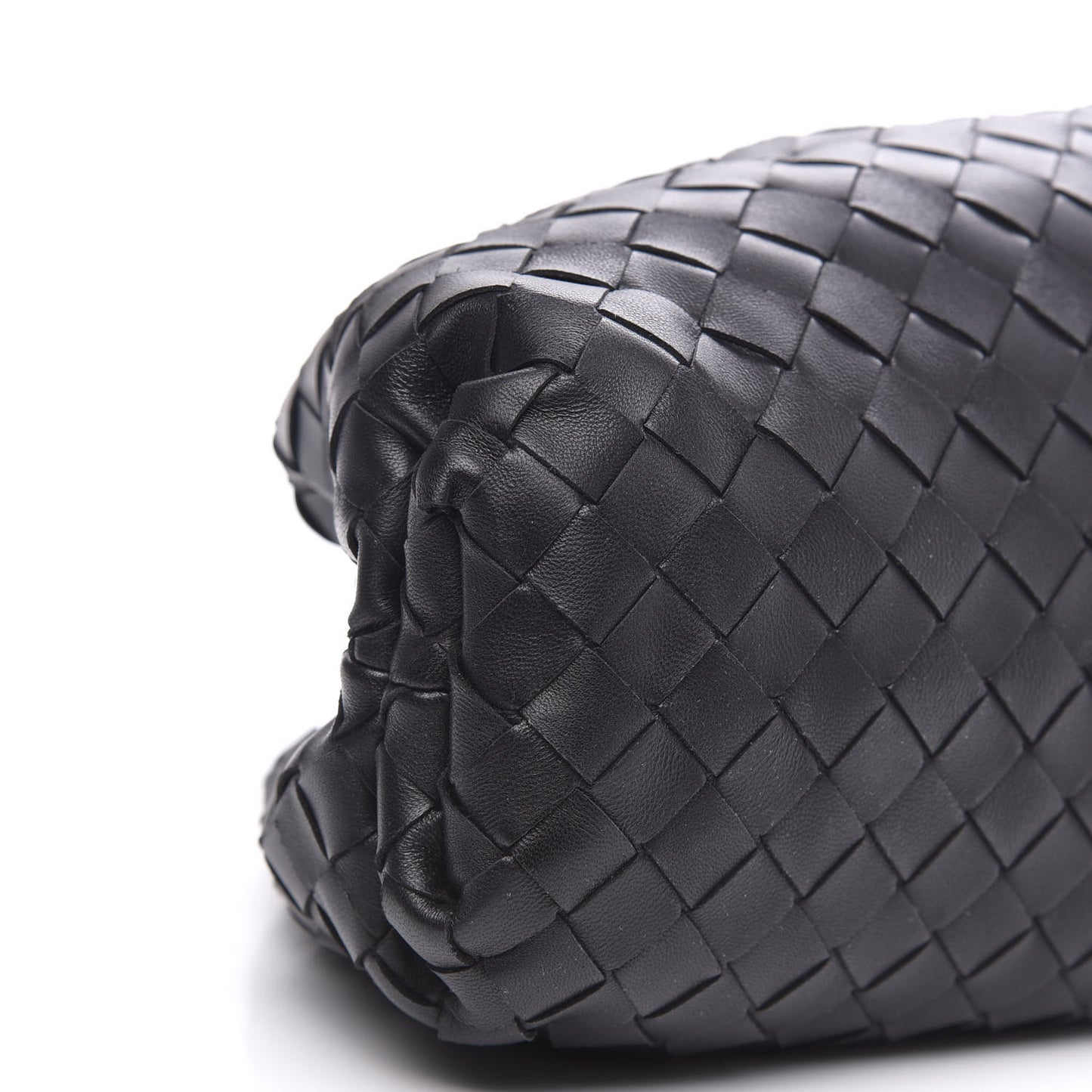Nappa Maxi Intreccio The Pouch Oversized Clutch Black
