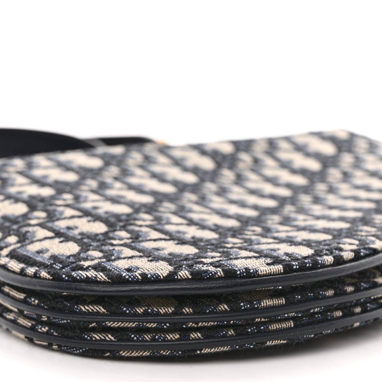 Christian Dior Oblique Saddle Pouch With Strap Navy Blue 10 of 16