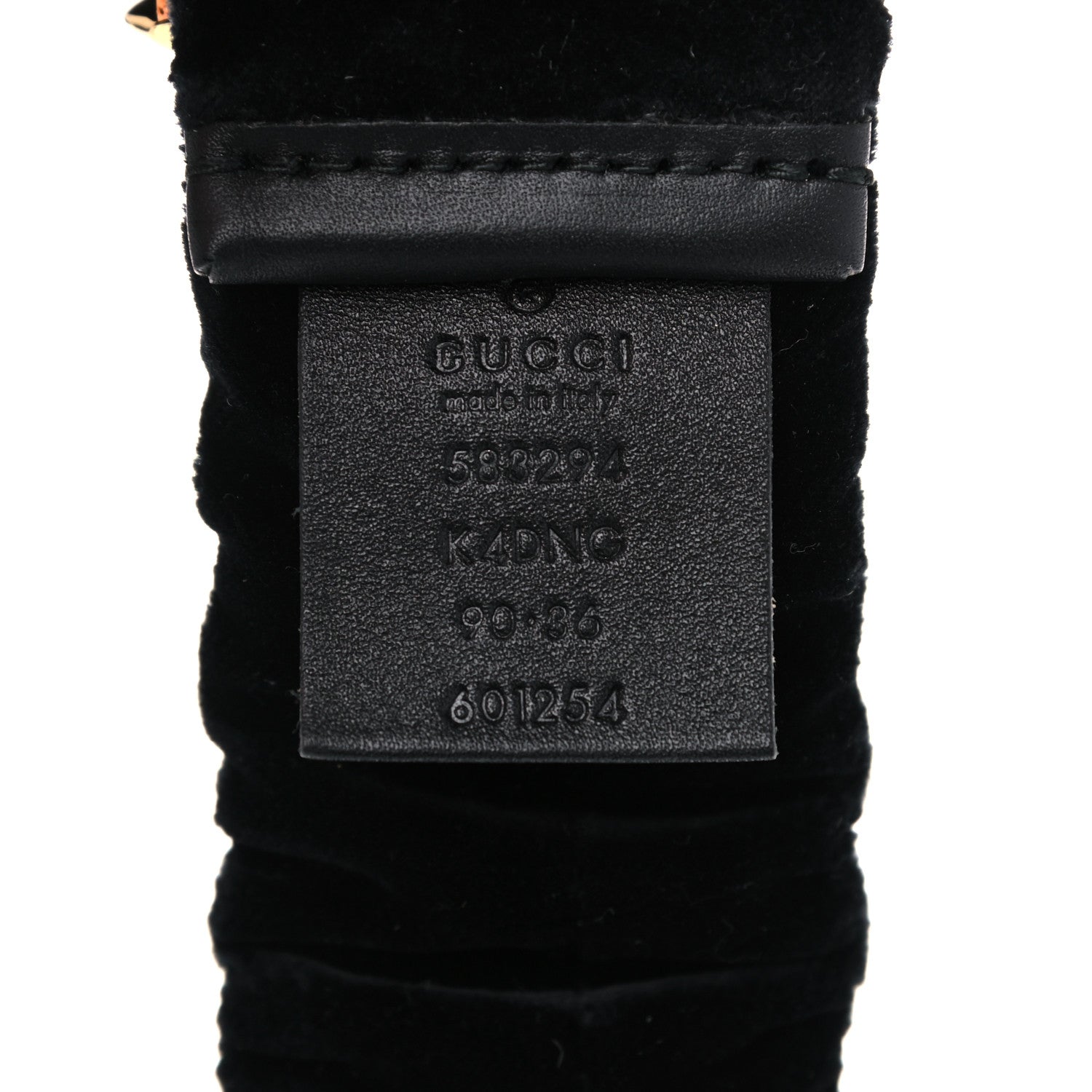 Gucci Velvet Crystal Strawberry Belt 90 36 Black Multicolor 3 of 5