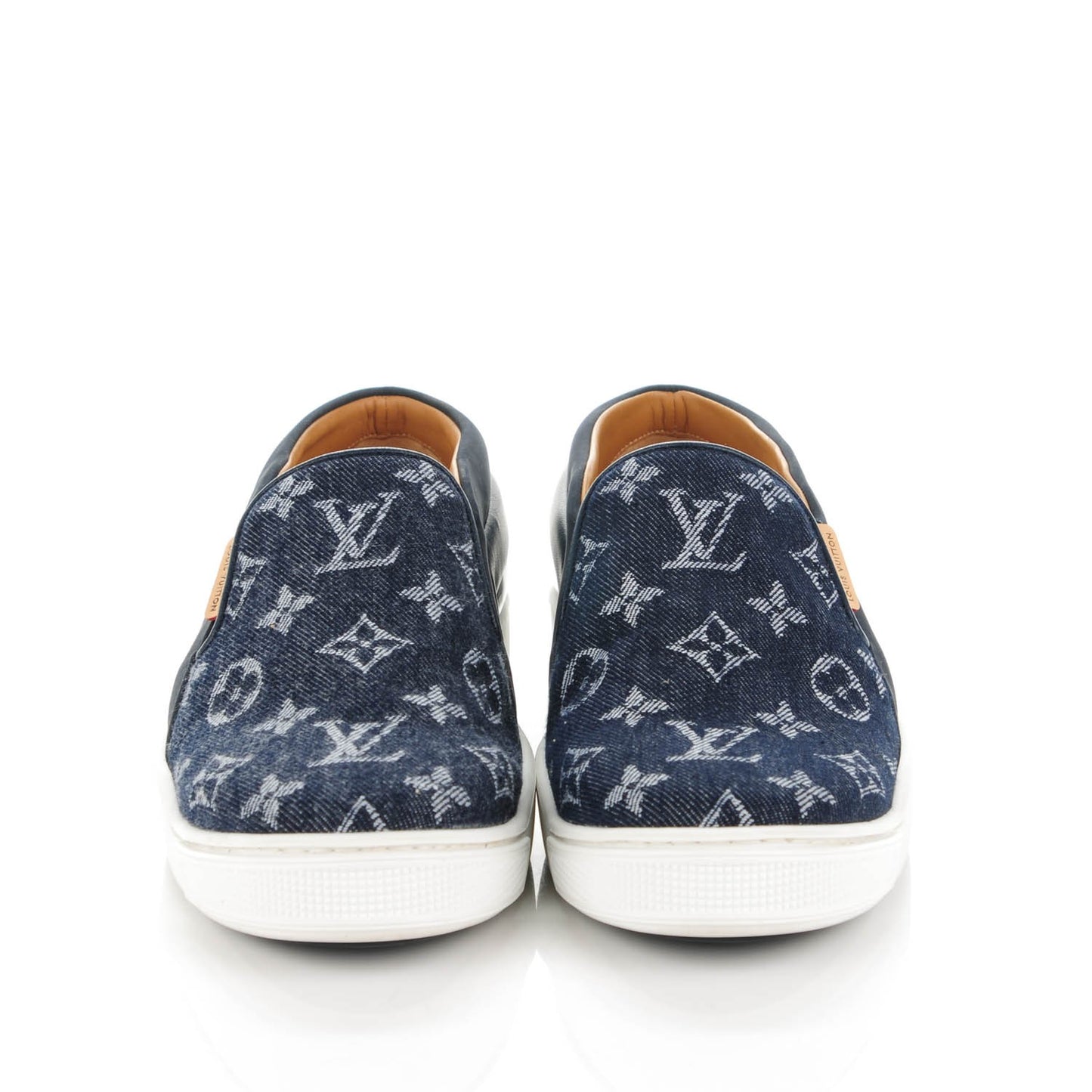 Denim Monogram Tempo Sneakers 37.5 Blue