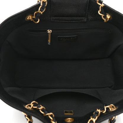 Chanel Caviar Quilted Small Shopping Tote Black 4 of 9