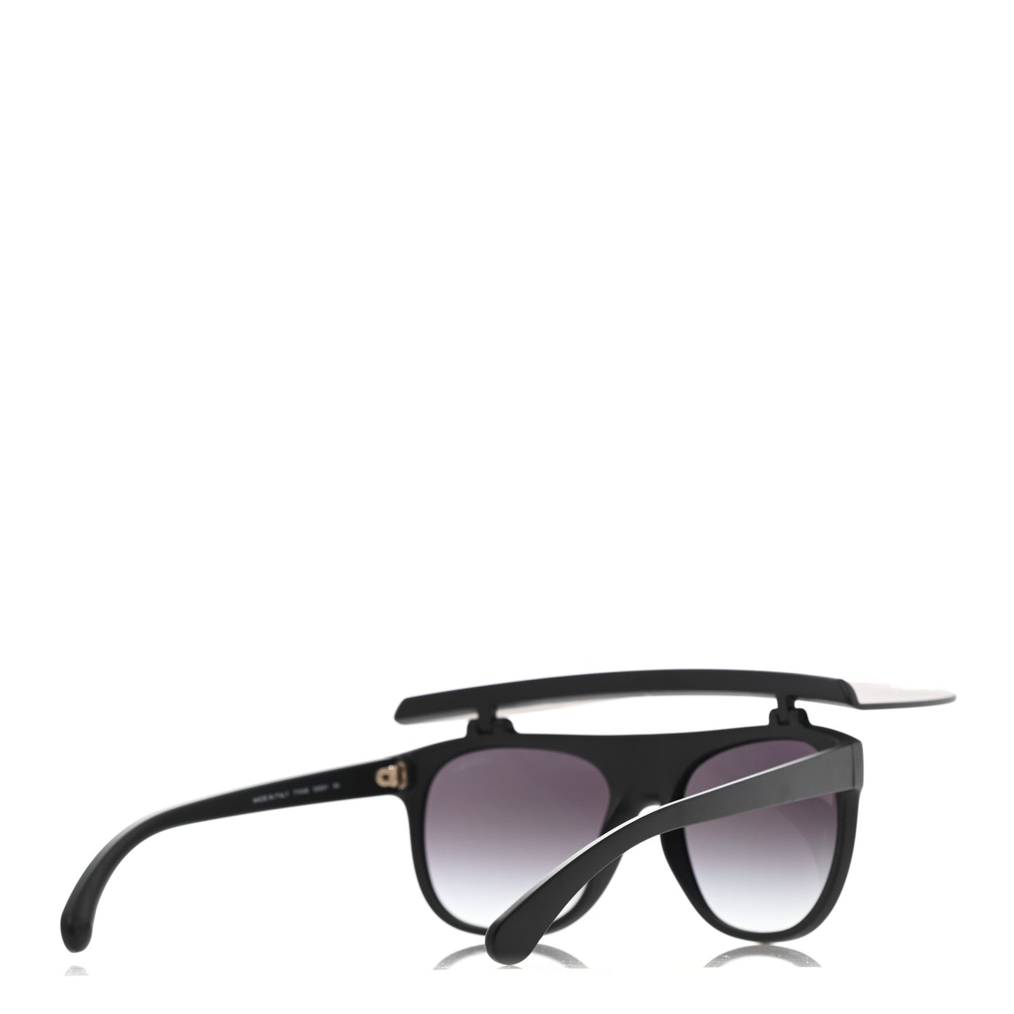 Acetate Visor Sunglasses 71046 Matte Black