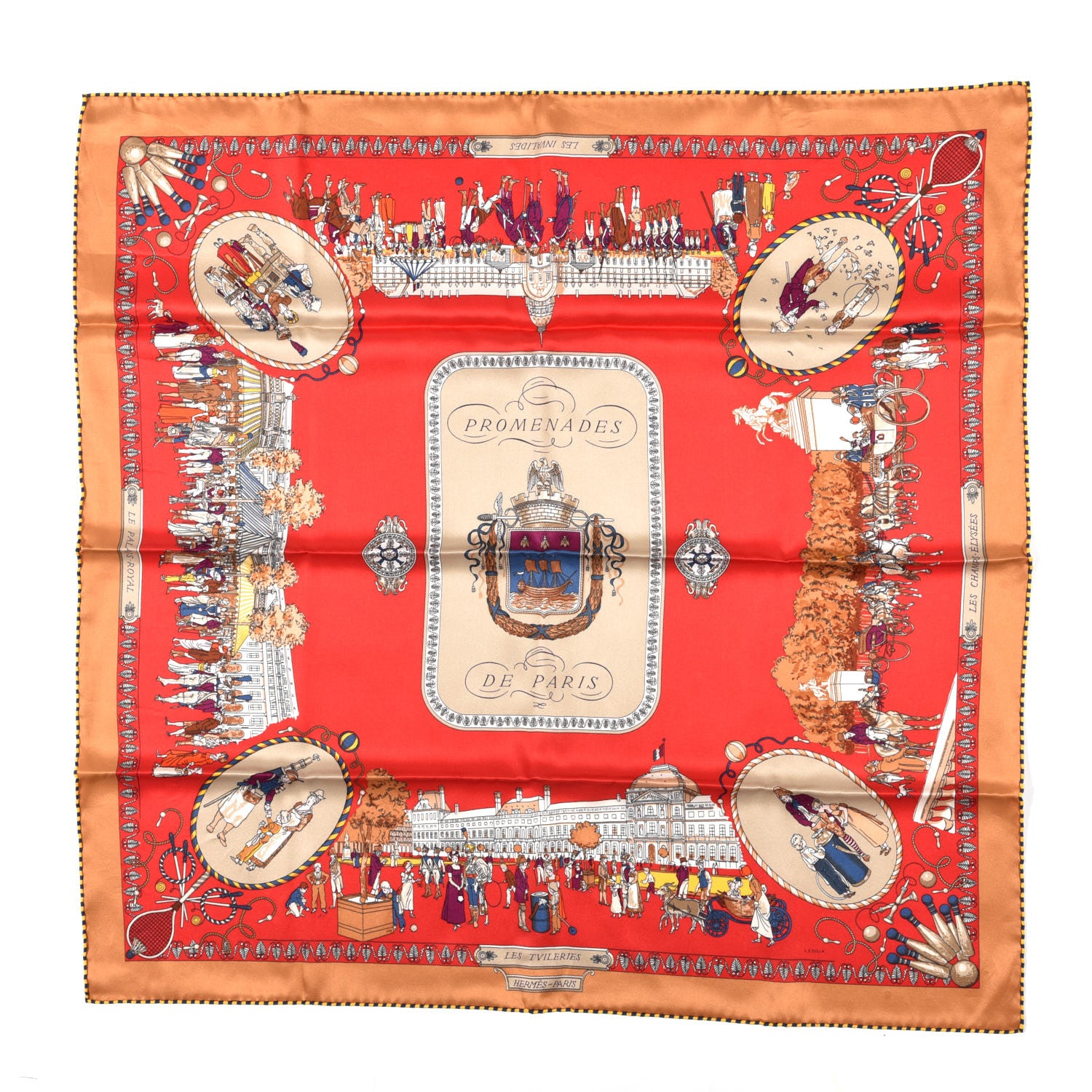 Hermes Silk Promenades de Paris Scarf 70 1 of 4