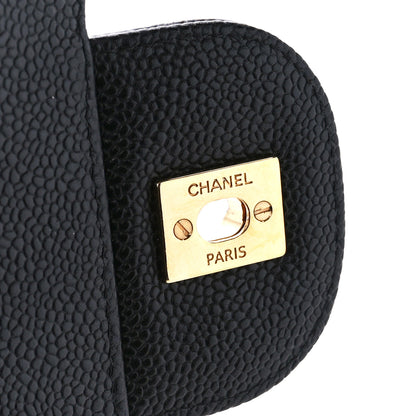 Chanel Caviar Quilted Jumbo Double Flap Black 7 of 11