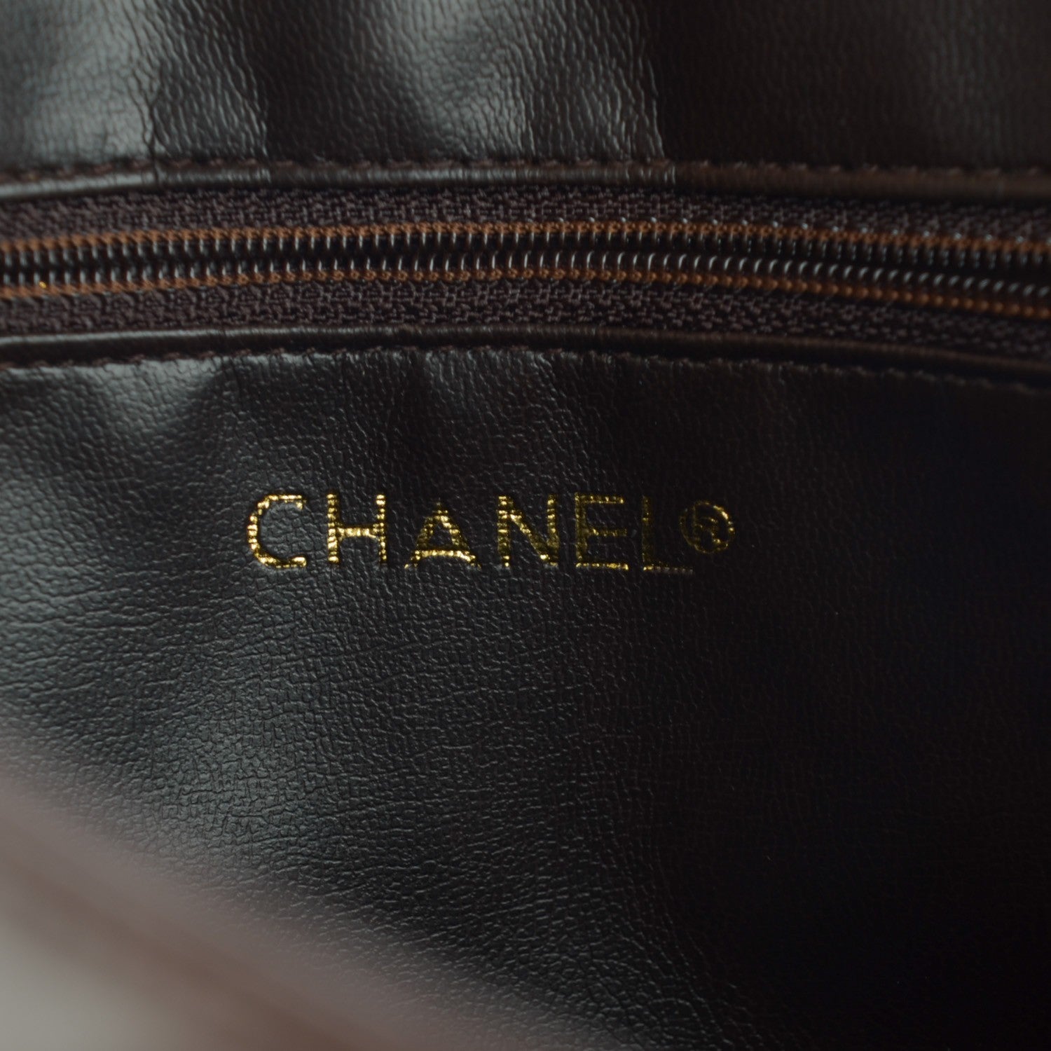 Chanel Lambskin Quilted Clutch Dark Brown 7 of 9
