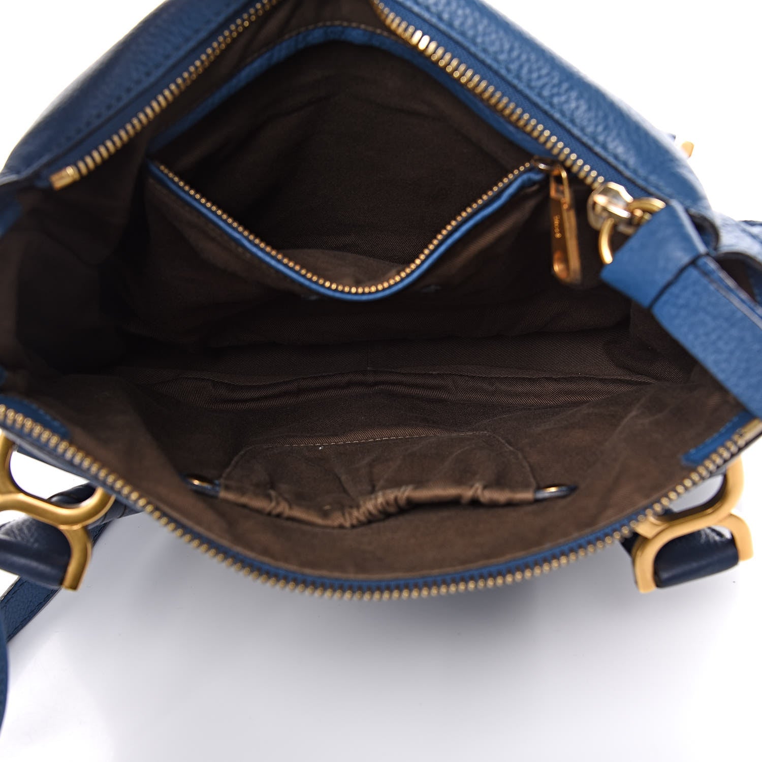Chloe Calfskin Medium Marcie Satchel Royal Navy 5 of 10