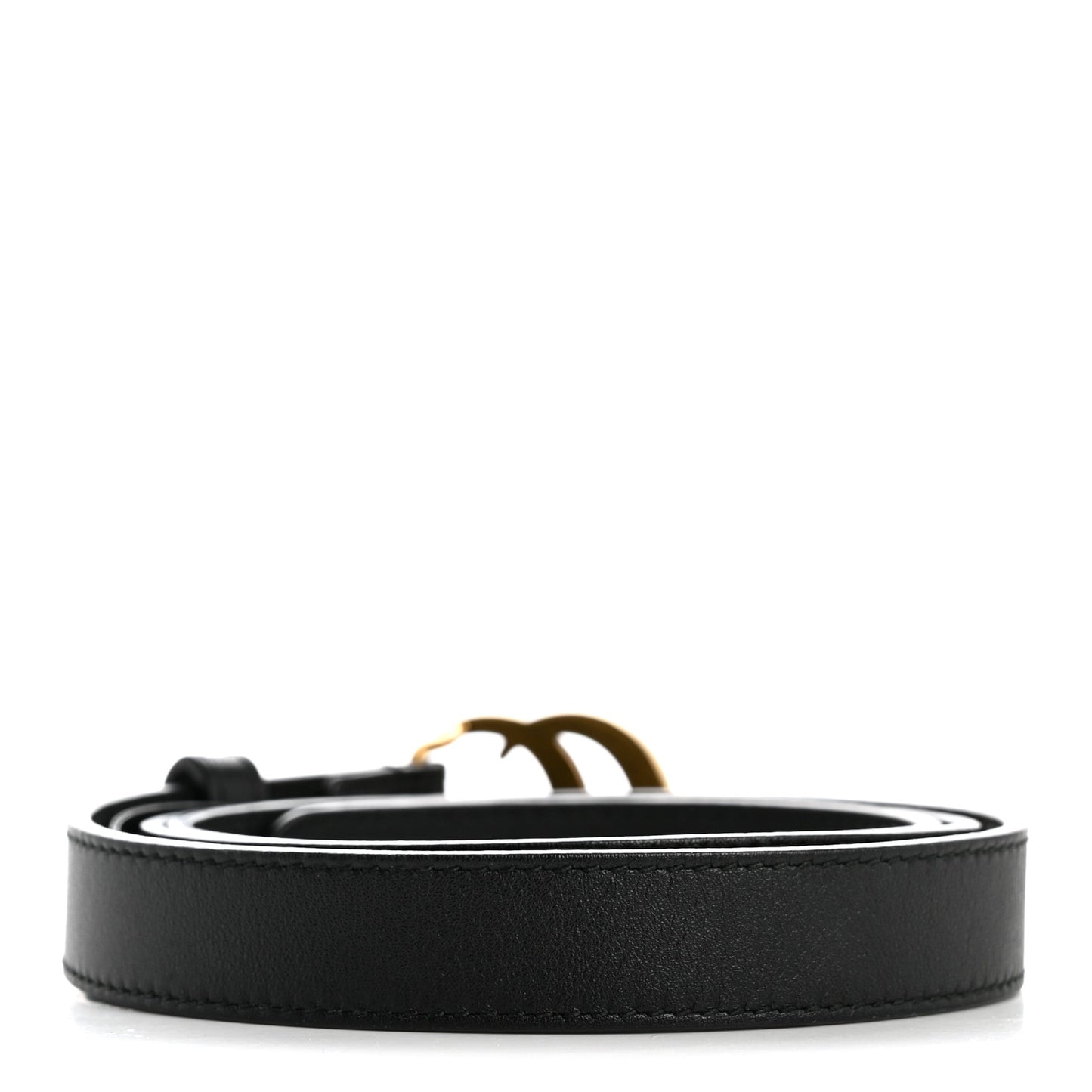 Calfskin Double G 20mm Belt 80 32 Black