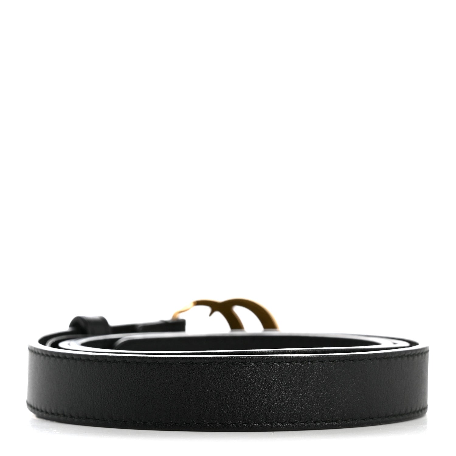 Gucci Calfskin Double G 20mm Belt 80 32 Black 2 of 5