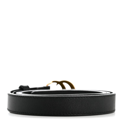 Gucci Calfskin Double G 20mm Belt 80 32 Black 2 of 5