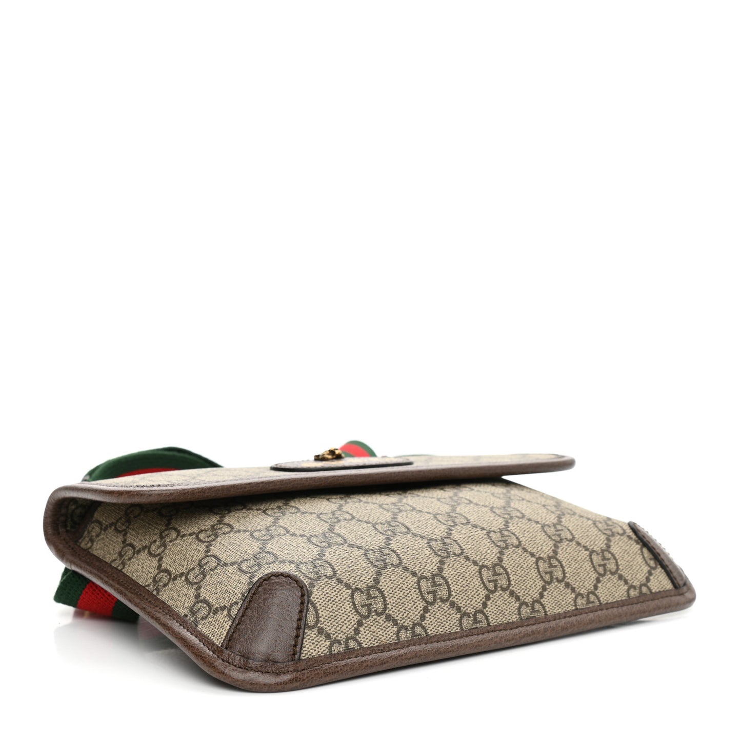 GG Supreme Monogram Neo Vintage Web Belt Bag Brown