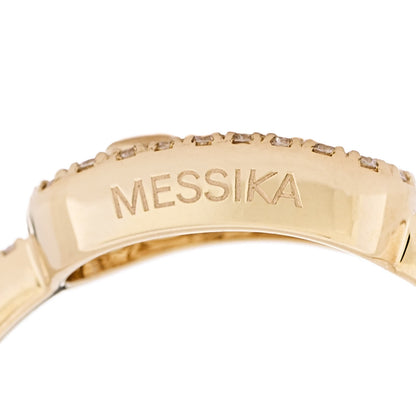 Messika 18K Yellow Gold Diamond Move Uno Pave Ring 54 7 4 of 6