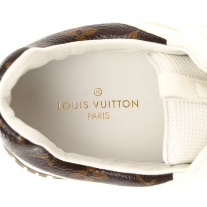 Louis Vuitton Calfskin Monogram Run Away Sneakers 38 White 7 of 13